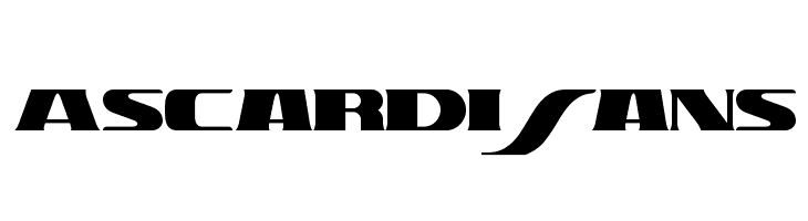 Ascardi Sans  フリーフォントのダウンロード