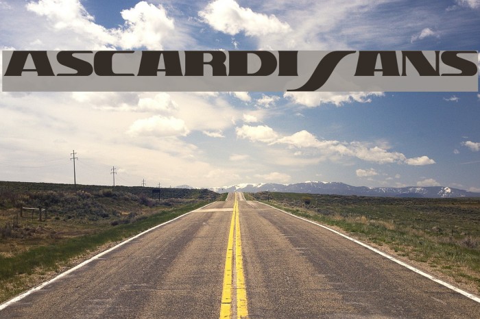 Ascardi Sans Font examples