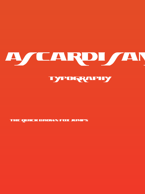 Ascardi Sans Poster