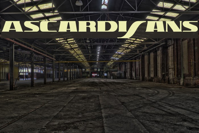 AscardiSans Font examples