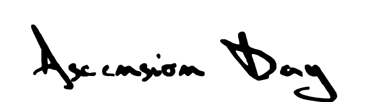 Ascension Day Font