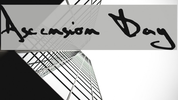 Ascension Day Font examples