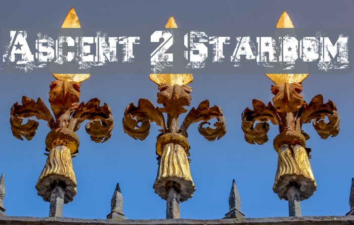 Ascent 2 Stardom Font examples