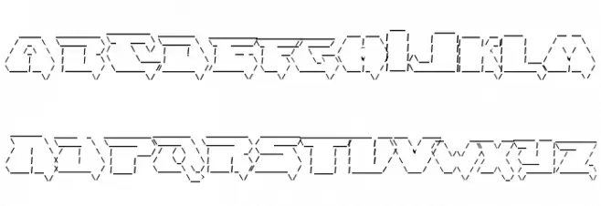 Asciid Font UPPERCASE
