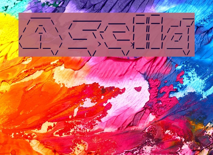 Asciid Schriftart examples