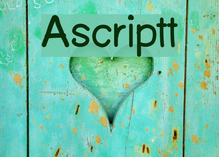 Ascriptt Font examples