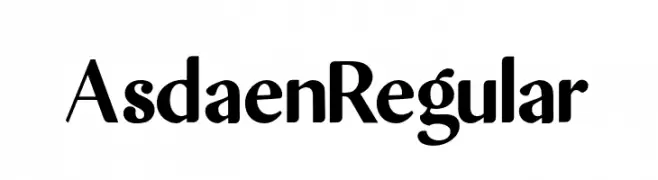 AsdaenRegular  Frei Schriftart Herunterladen
