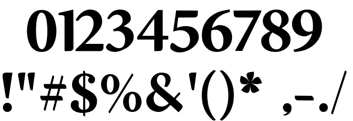 AsdaenRegular Font OTHER CHARS