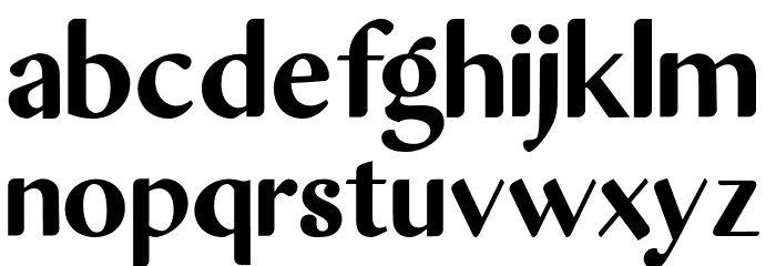AsdaenRegular Font LOWERCASE