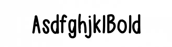 AsdfghjklBold  Frei Schriftart Herunterladen