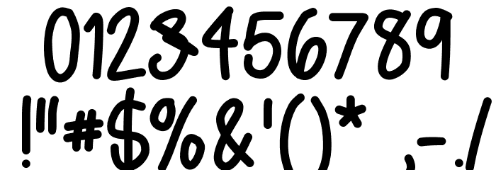 AsdfghjklBold Font OTHER CHARS