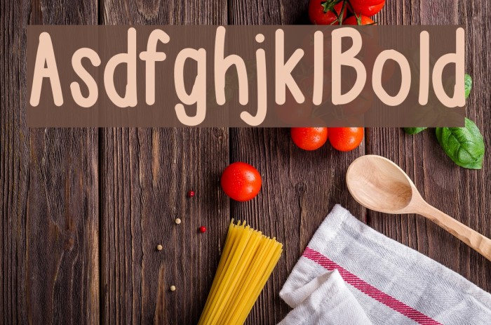 AsdfghjklBold Font examples