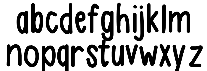 AsdfghjklBold Font LOWERCASE