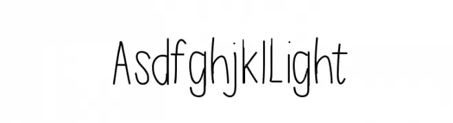 AsdfghjklLight  Fuentes Gratis Descargar