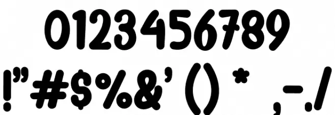 Asdonuts フォント その他の文字