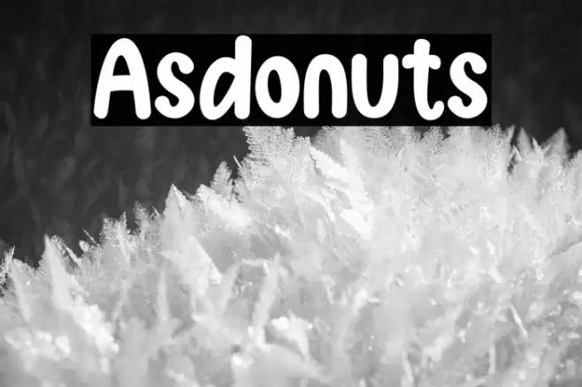 Asdonuts フォント examples