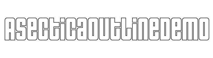 Asectica Outline Demo  フリーフォントのダウンロード