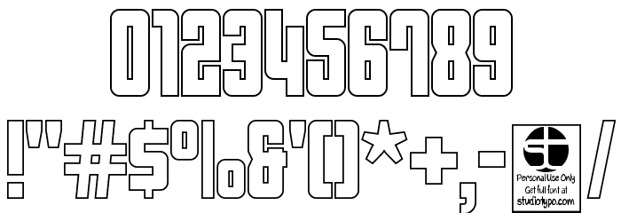 Asectica Outline Demo Font OTHER CHARS