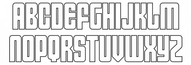 Asectica Outline Demo Schriftart Groß