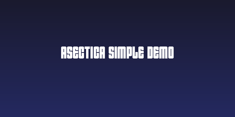 Asectica Simple Demo Social Header