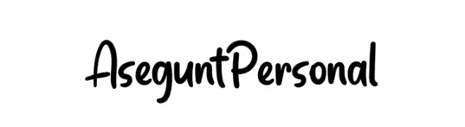 Asegunt Personal  Descarca Fonturi Gratis