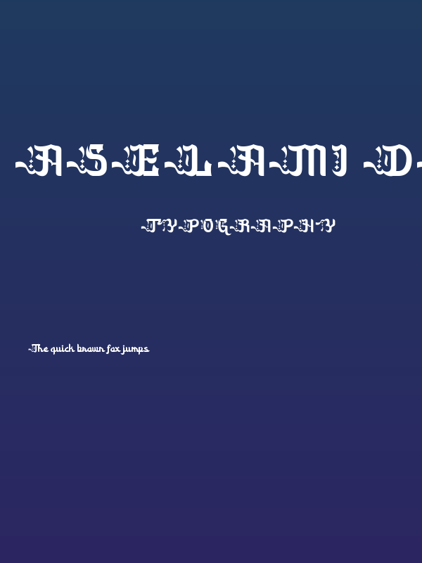Aselami DEMO Poster