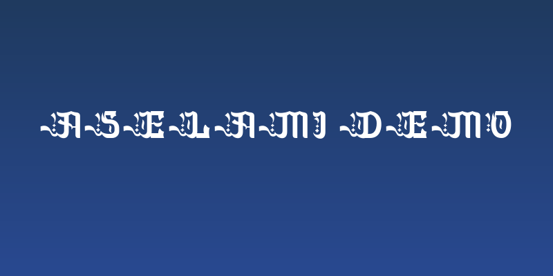 Aselami DEMO Social Header