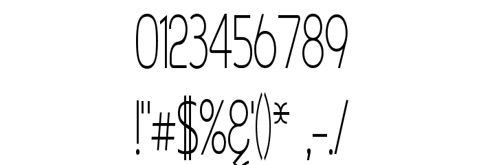 Asenine Super Thin Font OTHER CHARS