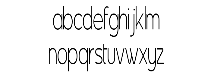 Asenine Super Thin Font LOWERCASE