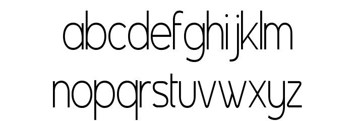 Asenine Thin Font LOWERCASE