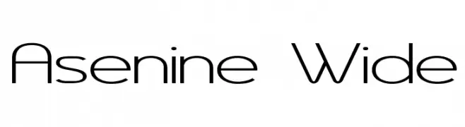 Asenine Wide  免费字体下载