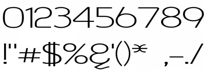 Asenine Wide Schriftart Anderer Schreiben