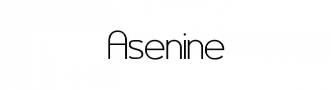 Asenine  Frei Schriftart Herunterladen