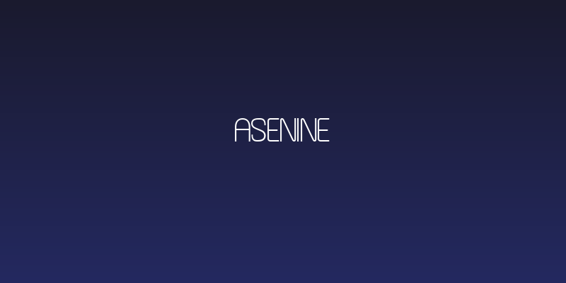 Asenine Social Header