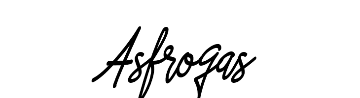 Asfrogas  免费字体下载