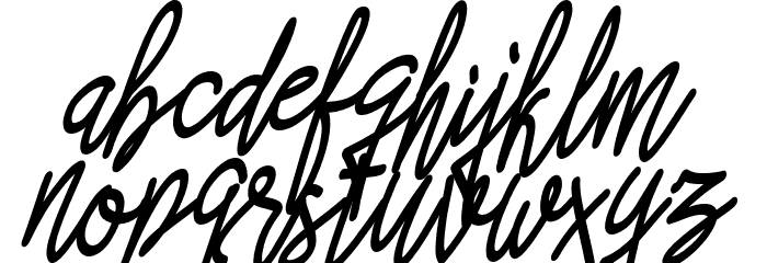 Asfrogas Font LOWERCASE
