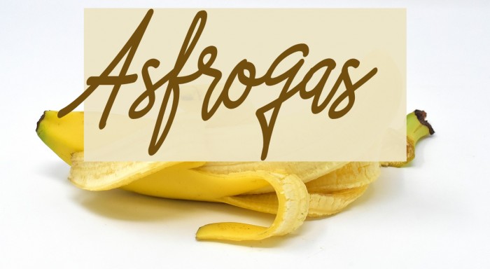 Asfrogas Font examples