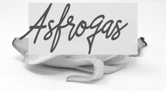 Asfrogas Font examples