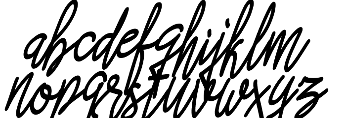 Asfrogas Font LOWERCASE