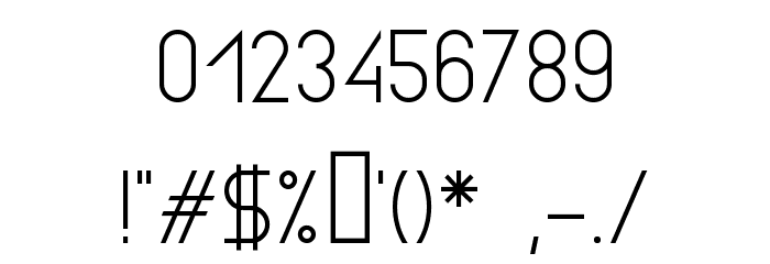 Asgalt Regular Font OTHER CHARS
