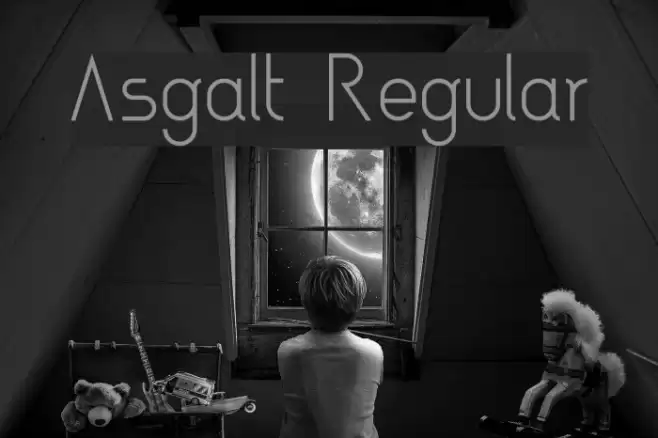 Asgalt Regular Font examples