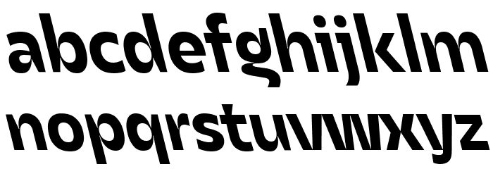 Asgard Trial Bold Backslant Font LOWERCASE