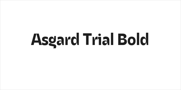 Asgard Trial Bold Logo