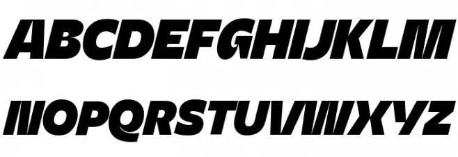 Asgard Trial Fat Italic Polices MAJUSCULES