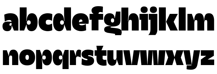 Asgard Trial Fat Font LOWERCASE