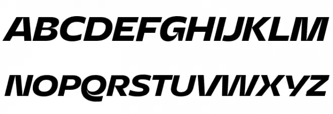Asgard Trial Fit Bold Italic फ़ॉन्ट अपरकेस