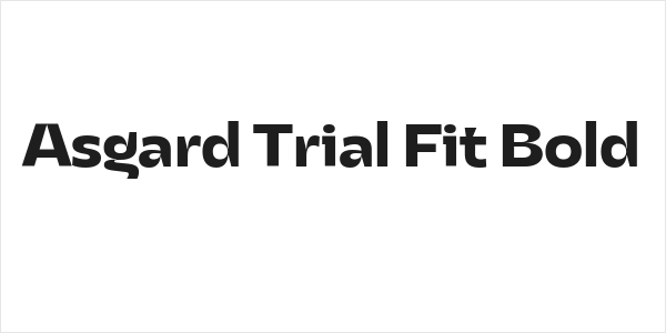 Asgard Trial Fit Bold Logo