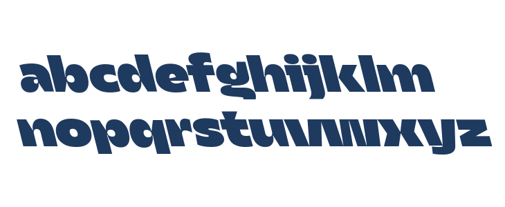 Asgard Trial Fit Fat Backslant Lowercase