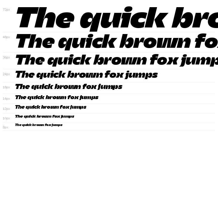 Asgard Trial Fit Fat Italic Waterfall