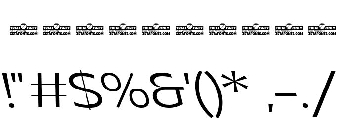 Asgard Trial Fit Light Backslant Font OTHER CHARS